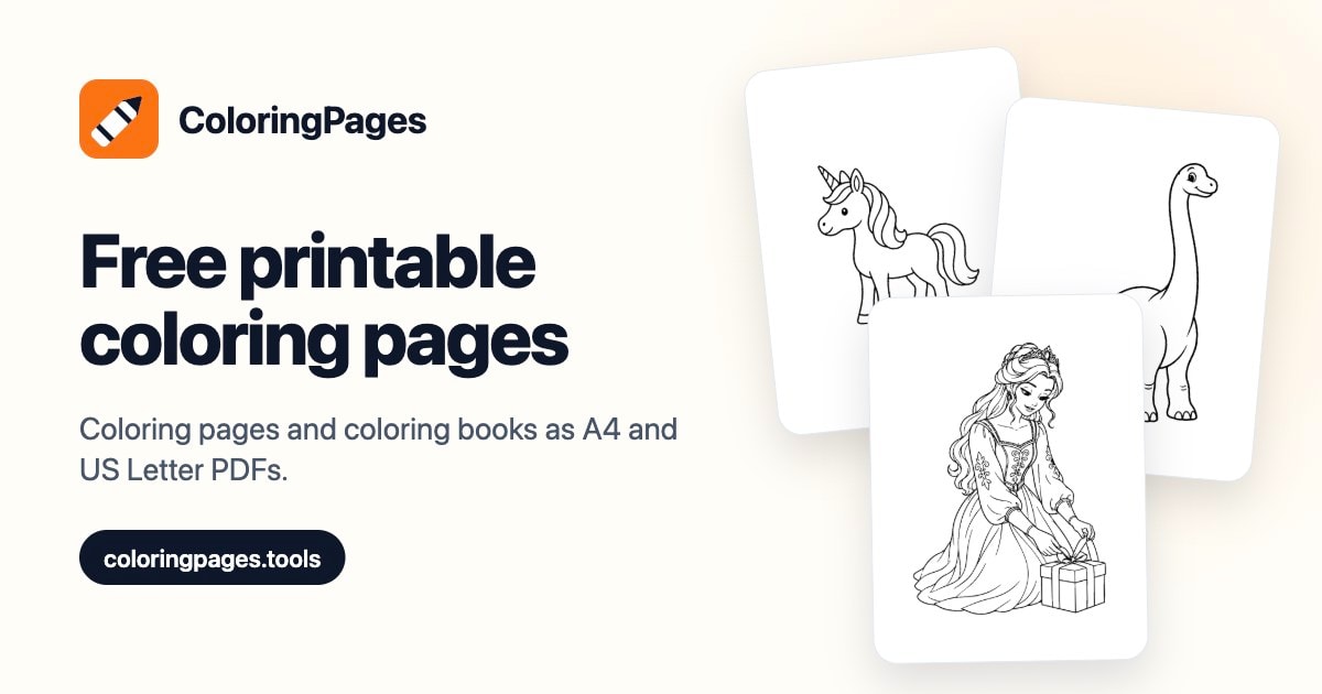 Free Printable Coloring Pages & AI Coloring Page Generator